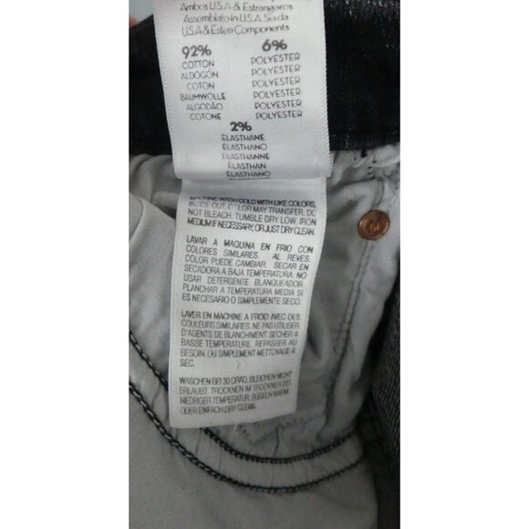 Mother 27 Jeans High Waisted Looker Ankle Leave The Lights On Black - Picture 9 of 9